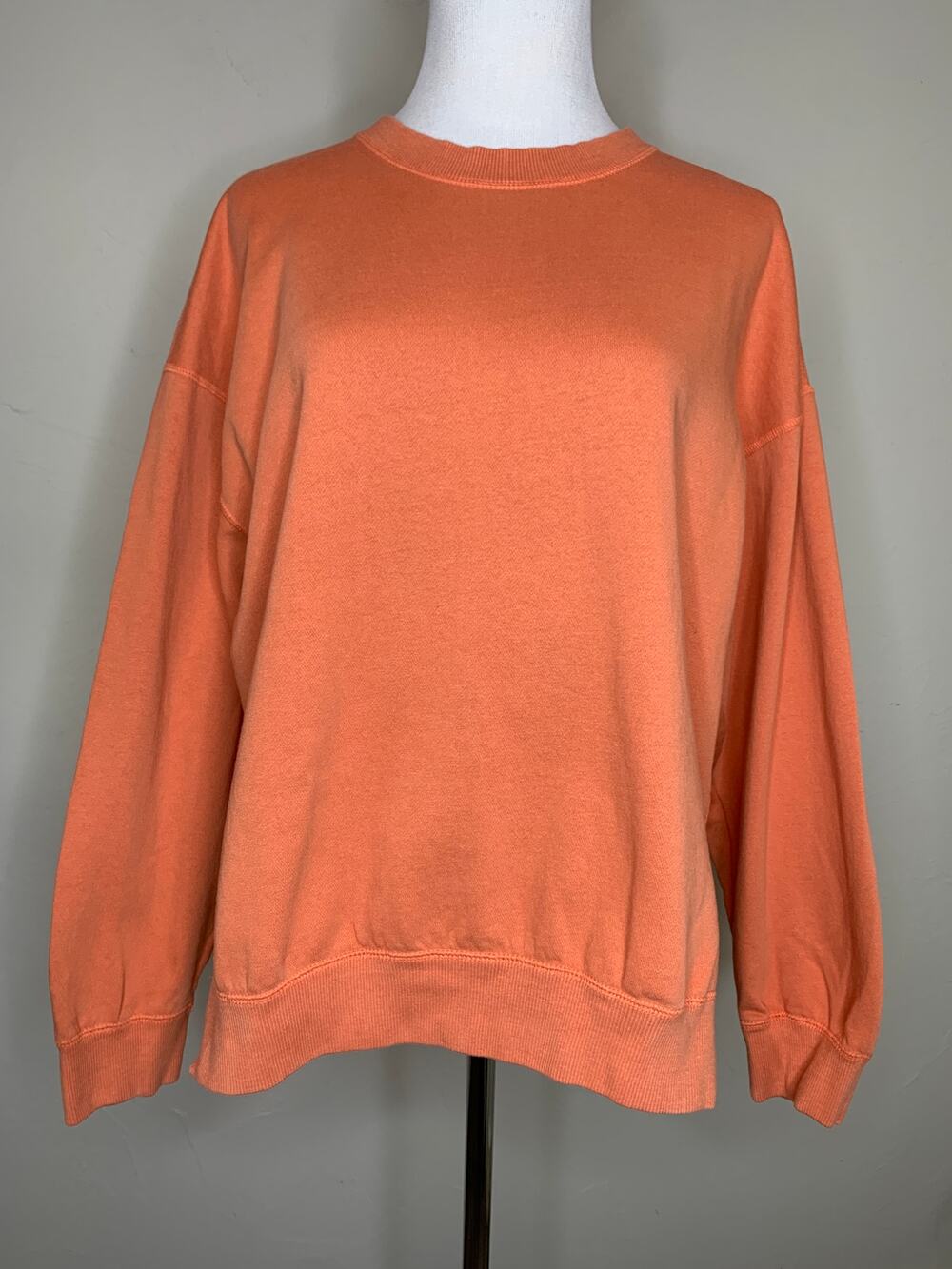 Urban Outfitters Orange Crew Neck Sweatshirt Size Small boho casual